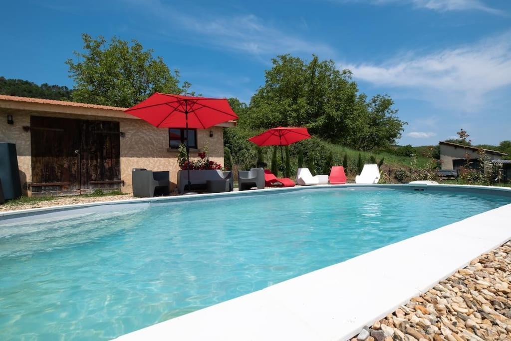 Combe Jolie Clim, Piscine & Jacuzzi Villa Saint-Vincent-de-Cosse Luaran gambar