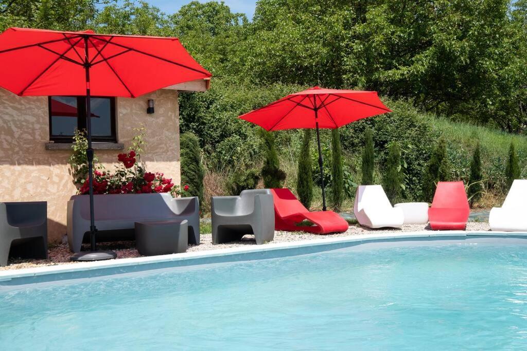 Combe Jolie Clim, Piscine & Jacuzzi Villa Saint-Vincent-de-Cosse Luaran gambar